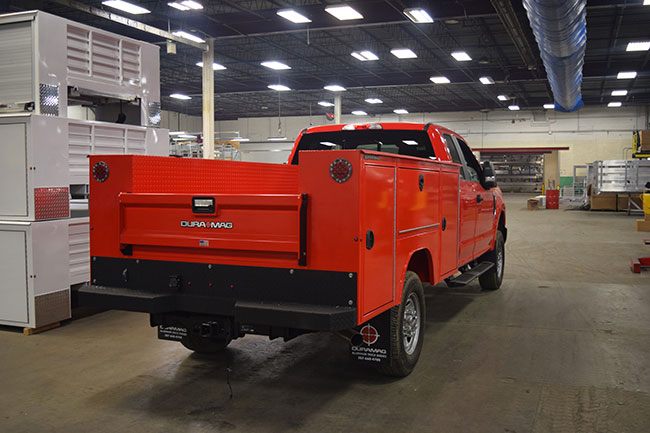 Duramag Red Service Body on Ford